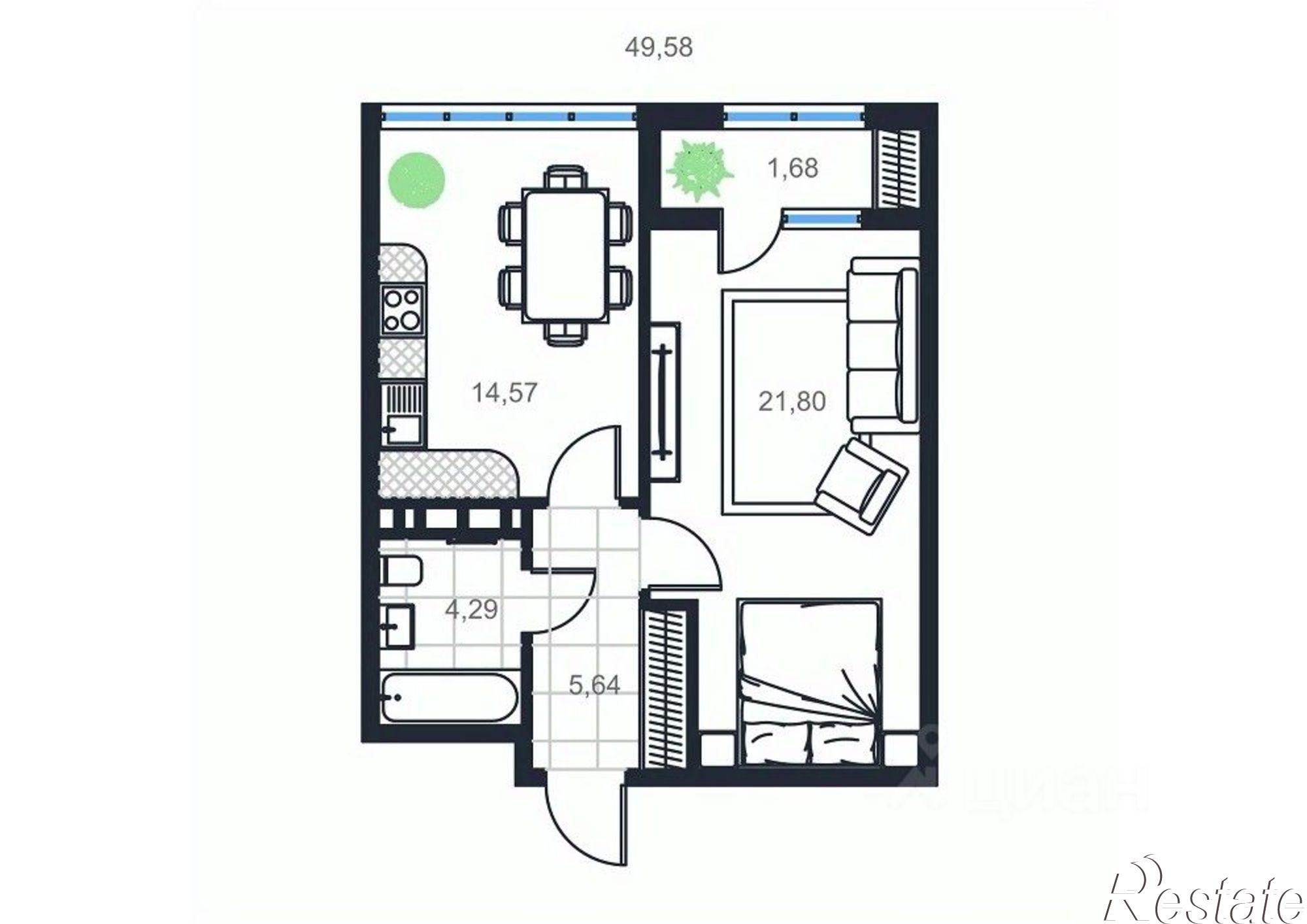 Купить квартиру за 8 775 660 рублей на проспект Акулиничева