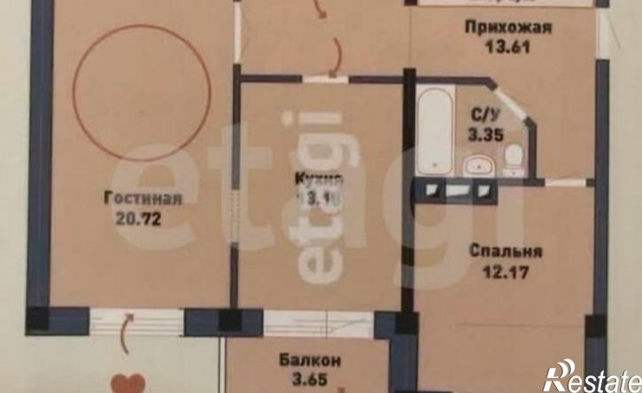 2-комн квартира Дербентская улица, 1А/3,  д. 1А/3