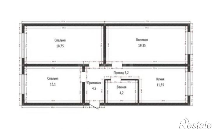 3-комн квартира ул Октябрьская, 7,  д. 7