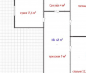 3-комн, 68кв м, этаж 7/9 ул Цилингская, 33