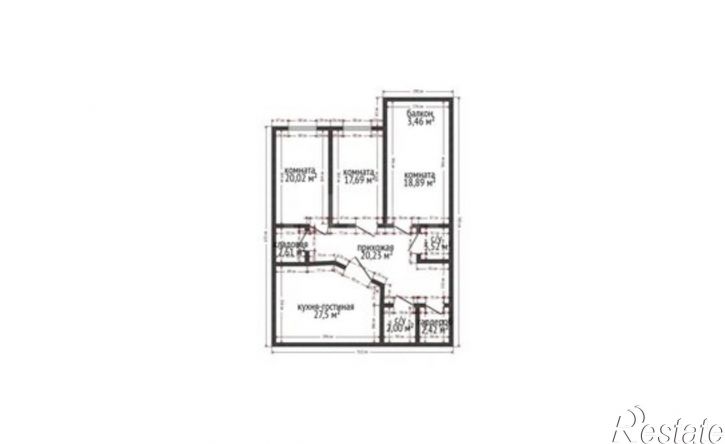 4-комн квартира проспект Акулиничева, 33А